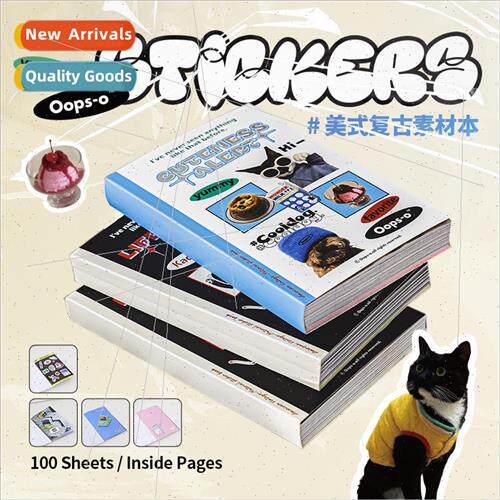 Oops-o Vol.ooo series material sticker book vintage magazine