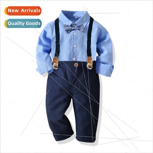 2020 fall childrens suit Korean fashion boys shirt gentleman