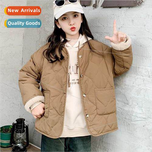 Girls jacket jacket fall and winter suit 2023 new girls big