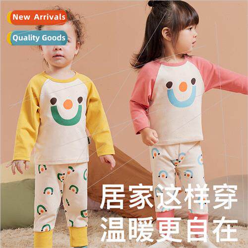 2023 winter new childrens underwear set class A sweat-absorb