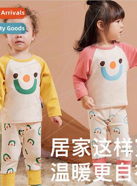 2023 winter new childrens underwear set class A sweat-absorb
