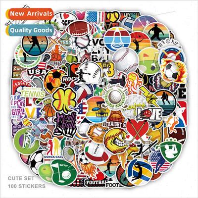 100 cartoon model world cup soccer graffiti stickers luggage