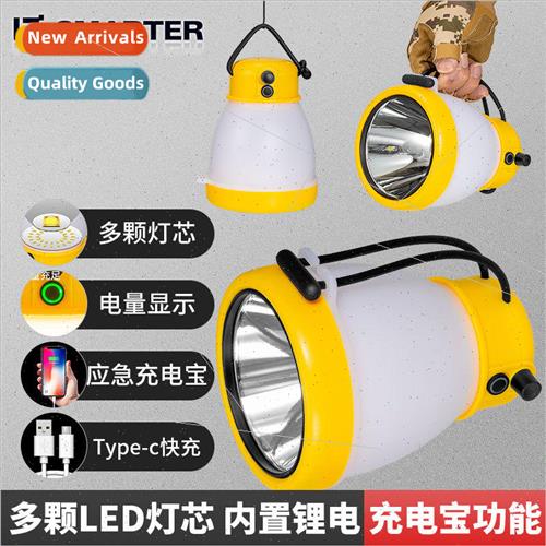 Outdoor portable camping light flashlight LED lithium batter