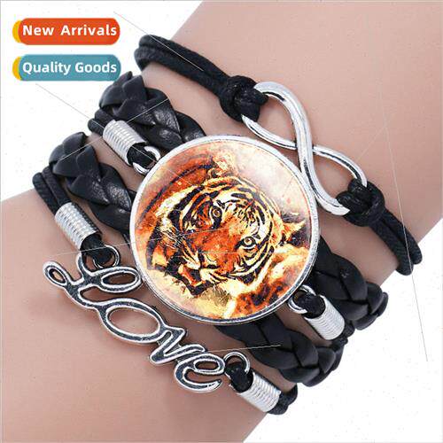 Tiger Tiger Time Gemstone Multi-Layered Bracelet Black Hand-