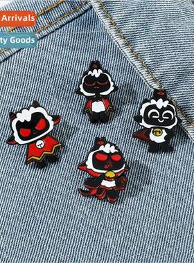 Cute cartoon personality baa apocalypse brooch game  charact