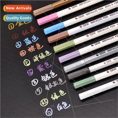 Sta hard tip colorful paint pen drawing handwriting metal pe