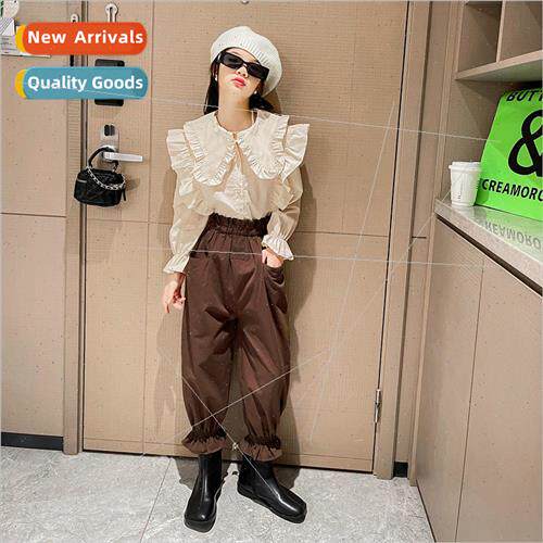 Girls casual suit fall  middle and large children 2022 new f