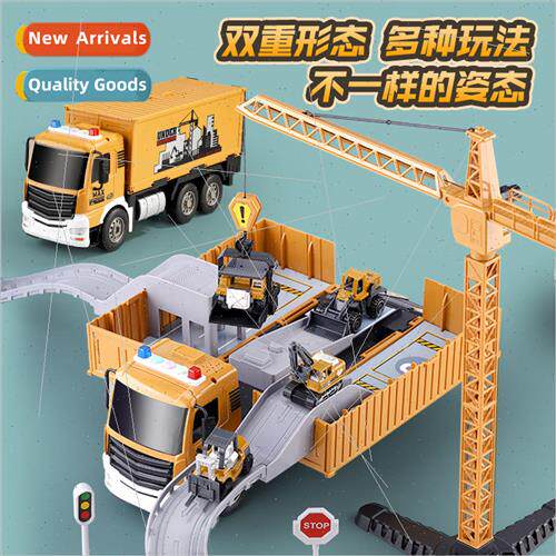 Childrens engineering car toys large truck simulation alloy