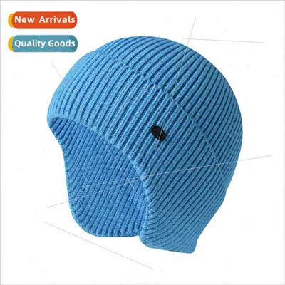 Autumn and winter knitted hat men and women solid color warm