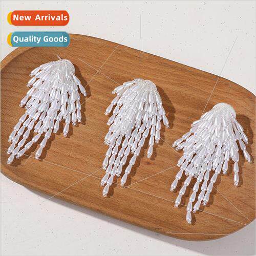 Elegant temperament fairy pearl tassel flowers diy handmade