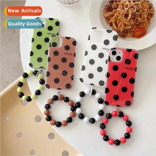 Simple color clashing full screen polka dot iPhone 13/12 bra