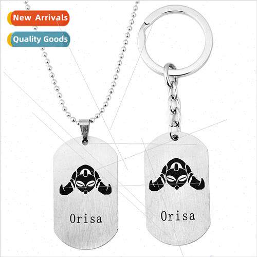 Anime game  pioneer Orisa stainless steel accessories pendan