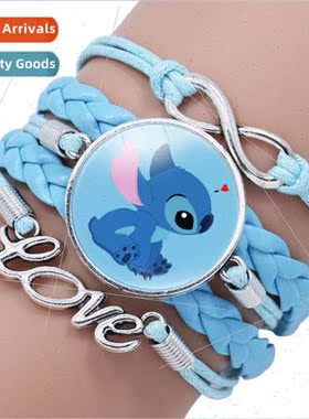 Animated Movie Star Baby Stitch Handmade Knitted Multi-Layer