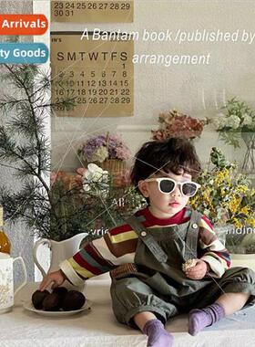 Childrens backpack pants 2023 spring new Korean  of boys and