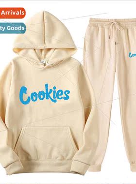 2021 spring and fall new cookies printed mens pullover hip-h