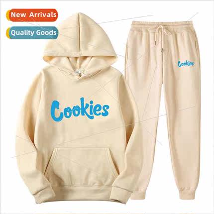 2021 spring and fall new cookies printed mens pullover hip-h