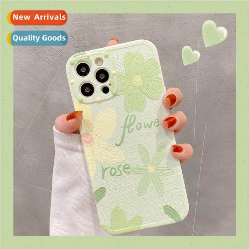 Oil Painting Green Flower IPhone14ProMax/13promax Polka Dot