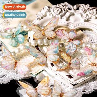 Sticker Pack Butterfly PET Illustrated Ink Fantasy Ser White