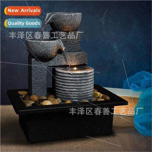 ving room office desktop small fountain inviting wealth and