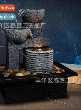 ving room office desktop small fountain inviting wealth and