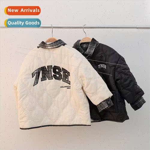 2023 fall and winter new childrens jacket jacket middle and