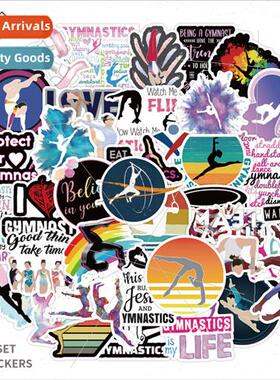 50 gymnastics gymnastics sports decals luggage scooter cell
