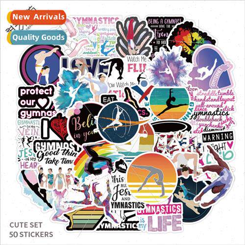 50 gymnastics gymnastics sports decals luggage scooter cell