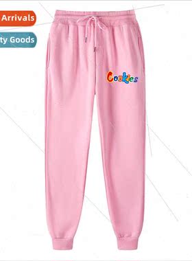 Patchwork waist letter print fall mens sports pants casual m