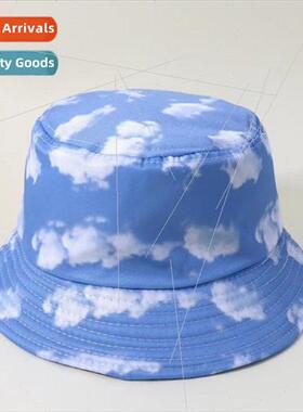 Fashion Korean  of the clouds printed fishermans hat spring