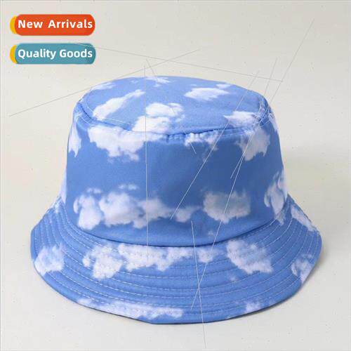 Fashion Korean  of the clouds printed fishermans hat spring