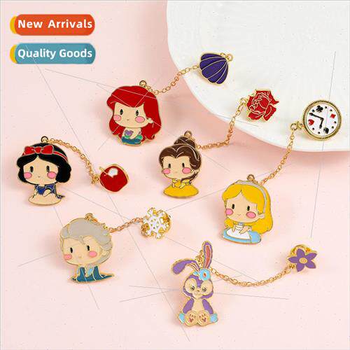 Cartoon animation creative  badge princess styling design Sn
