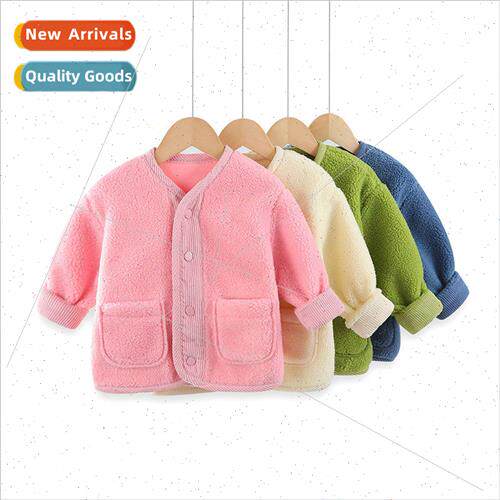 Childrens plush jacket fall and winter childrens baby padded