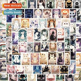 tarot card doodle stickers cat decorative materia cartoon