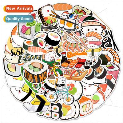 50 Cute Fresh Style Sushi Laptop ggage Mug Doodle Decorative