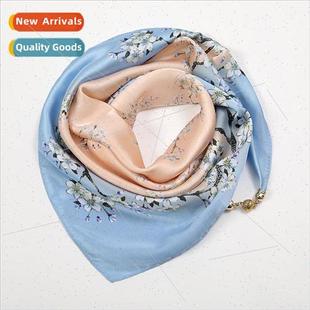 new silk 适用eign temperament scarf Koreas fashionable