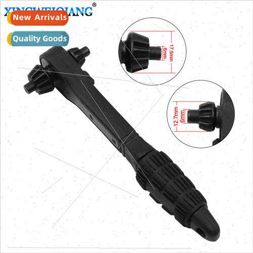 New Black Quick Ratchet Two Head Dual Wrench 2 in 1 Drill Ch