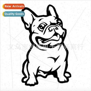 Bulldog Dog Car Stickers Bulldog Superhero Dog Reflective Ca