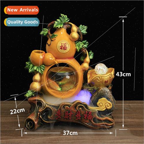 New gourd can keep fish running water ornaments creative hom