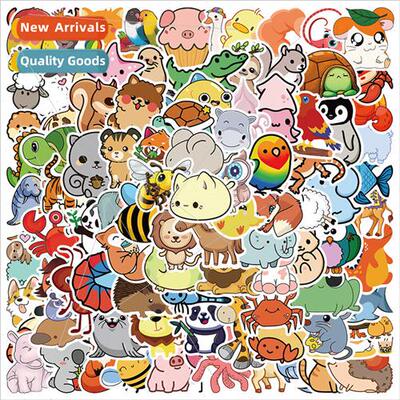 100 new cute animal series graffiti stickers luggage noteboo