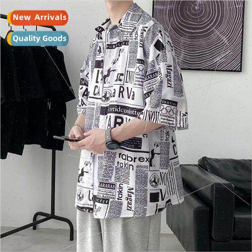 Very fairy shirt mens summer Korean nd with short-sleeved sh
