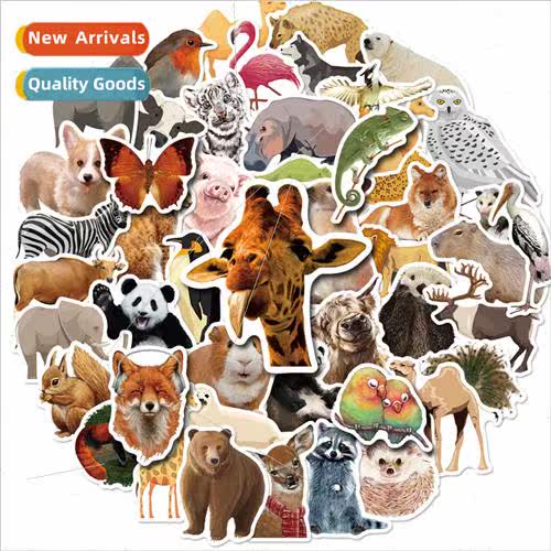 50 pcs of zoo series of stickers small and medium class joyf