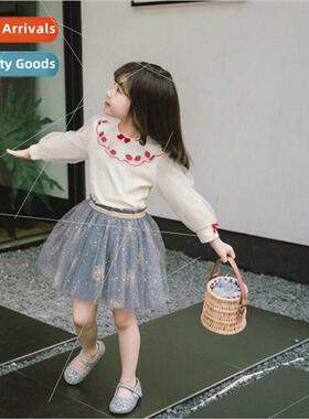 Girls bustier sarong childrens spring and fall black baby sk