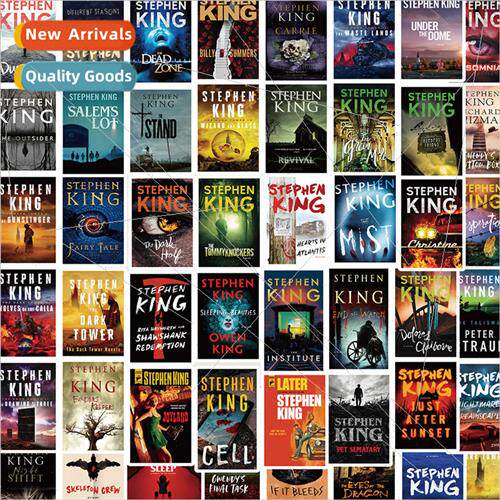 50 Stephen King Horror Novel Stickers Laptop ggage Cell Phon