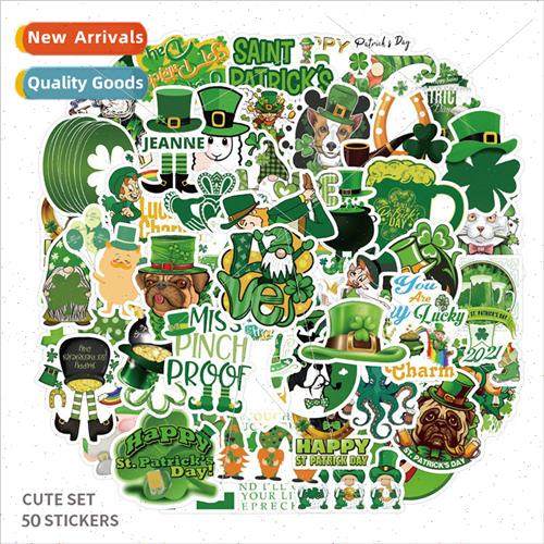 50 pcs Model Ireland St. Patricks Day Holiday s Laptop Helme