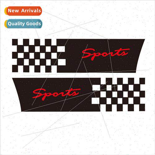 Checkered flag small car stickers scratches masking stickers