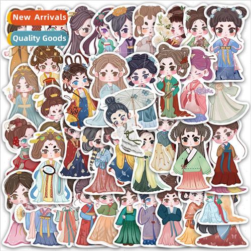 40 pcs of cute Chinese  costume girl ancient  character stic