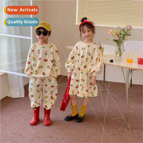 Childrens suit 2023 fall men and girls Korean  of the long-s