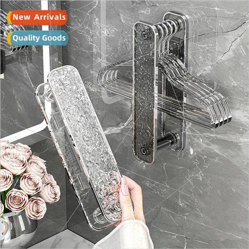 The new glacier grain retractable coat rack storage no punch