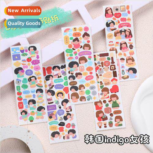 Korea ins wind cartoon cute girl handbook stickers phone cas