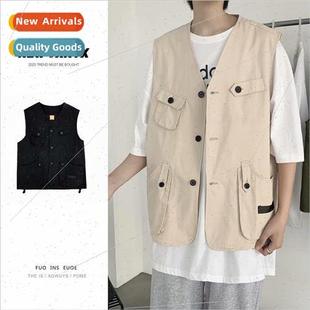 Vest pocket wind should multi functional mens workwear